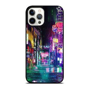 Cyberpunk City Sci Fi Night Tokyo iPhone Case